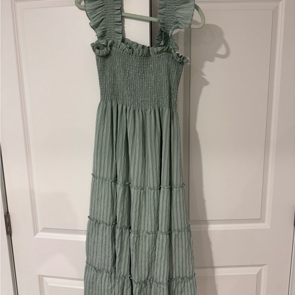 Hill House Nap Dress in Sage Green